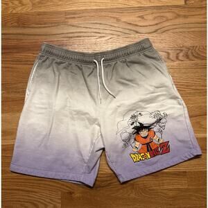 Dragon Ball Z Shorts Adult XXL Color Fade Sweat Anime Goku Graphic Mens VTG